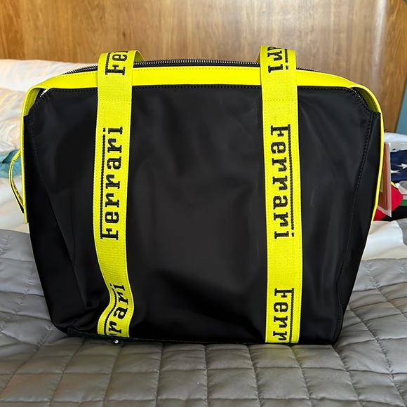 Beans new Ferarri tote bag. Retails for $600!!Canvas bag and comes with strap